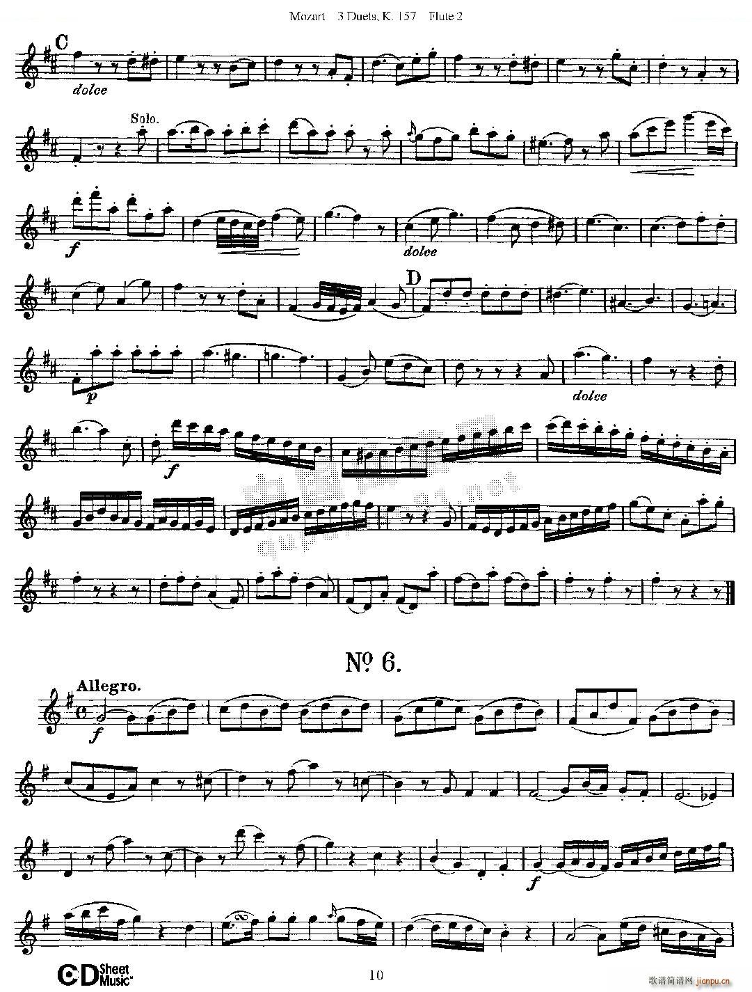 3 Duets K 157 ֮ڶL  K157̖ ~(ѺV)10