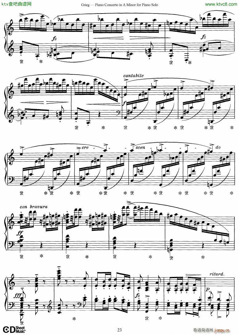 Grieg Piano Concerto solo arr 2 byGrieg(V)23