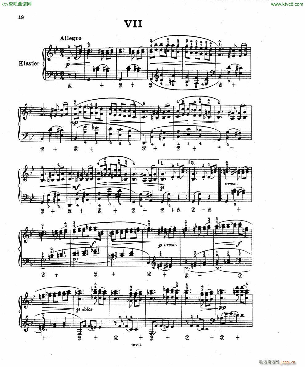 Fuchs Robert Improvisation pour clavier op 11(V)16