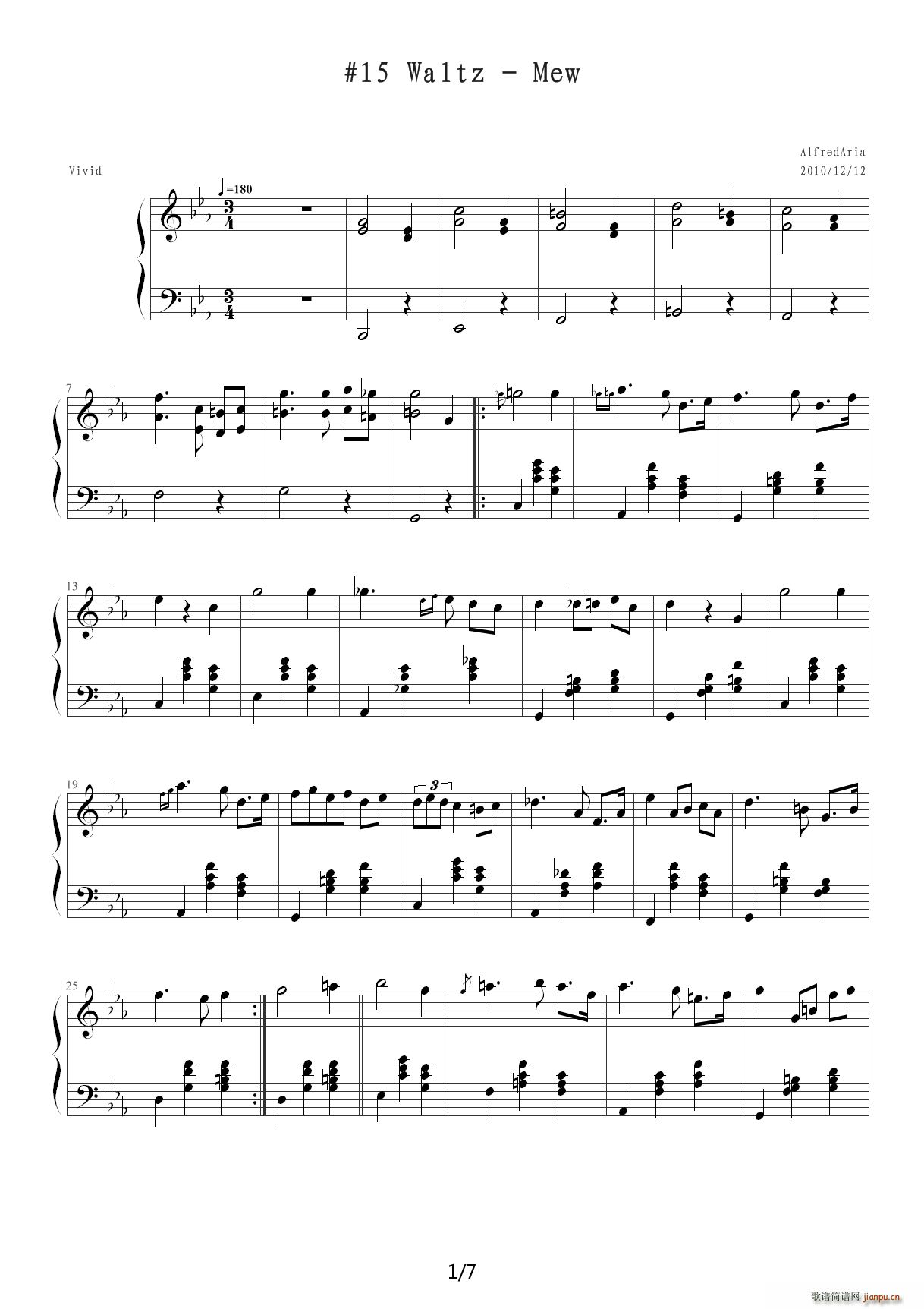 15 Waltz Mew ÈA E{(dio)(V)1