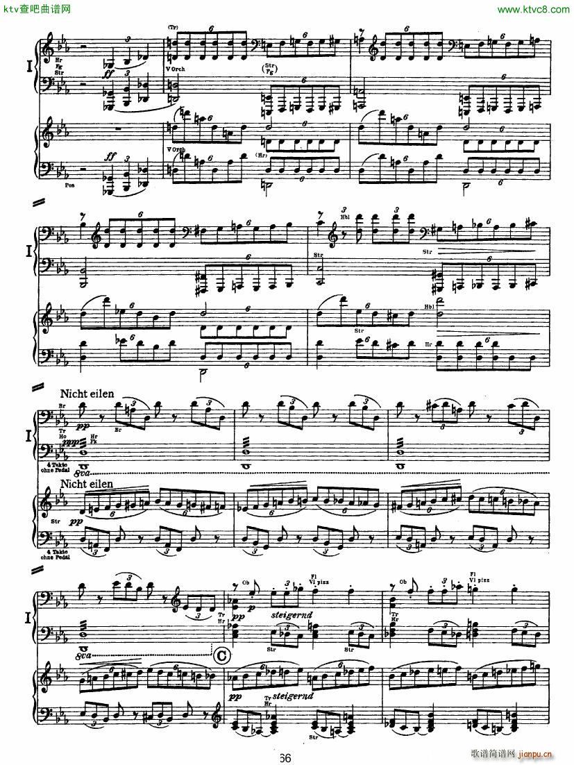 Bruckner Symphony No 4 4 hands arr (V)15