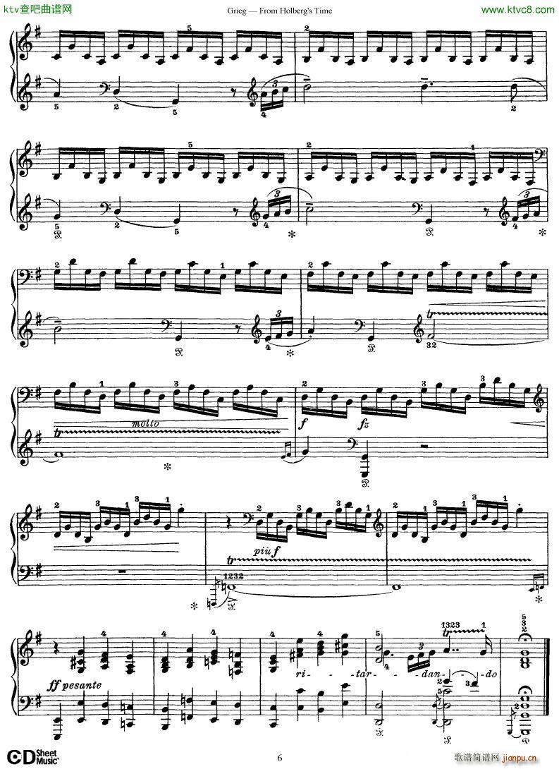 Grieg From Holberg s Time 1 5(V)6