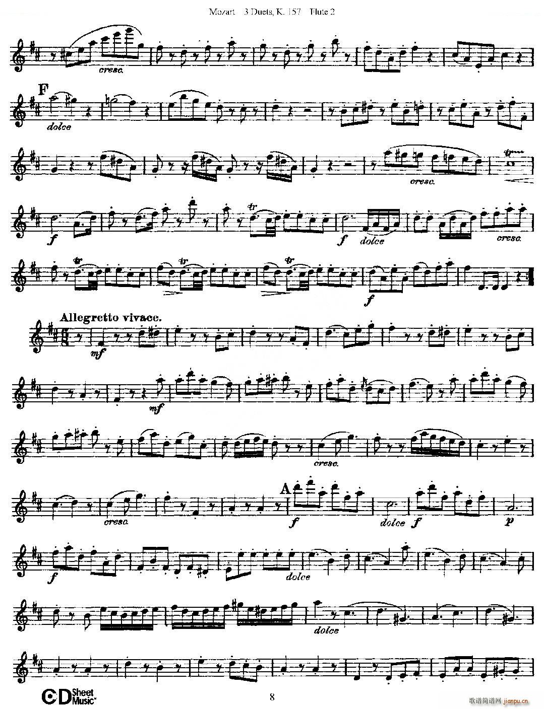 3 Duets K 157 ֮ڶL  K157̖ ~(ѺV)8