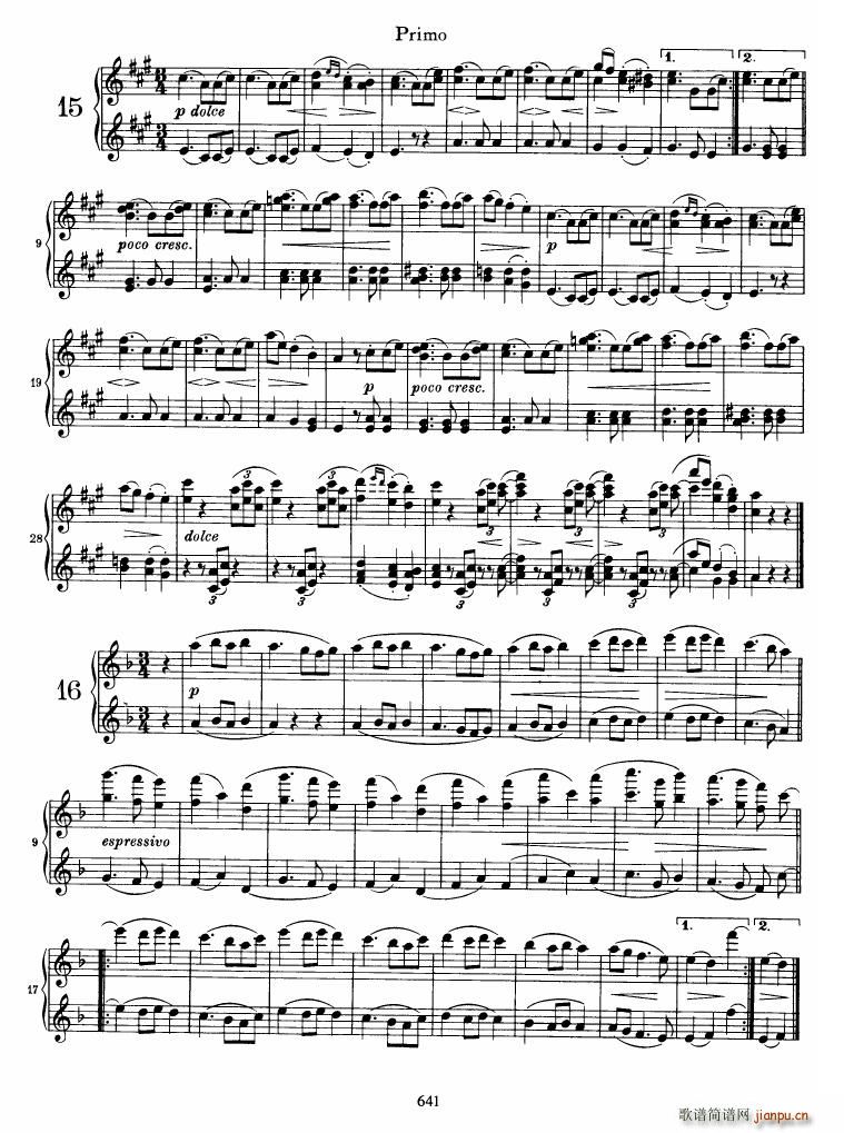 Brahms op 39 Waltzes(V)23