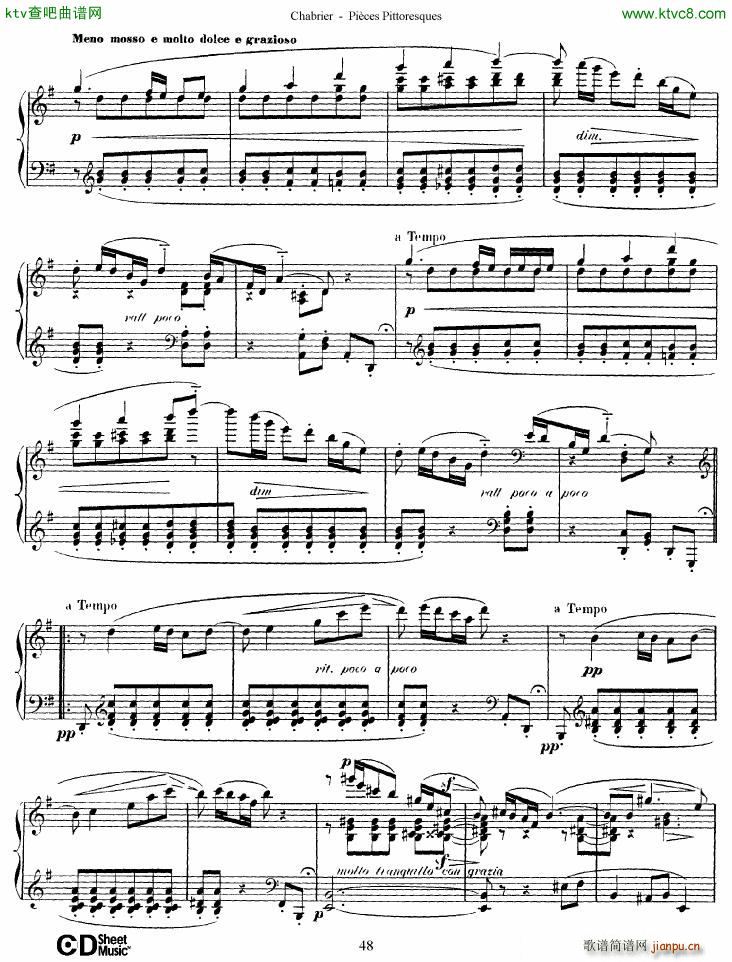 Chabrier Pices Pittoresques 7 10(V)19