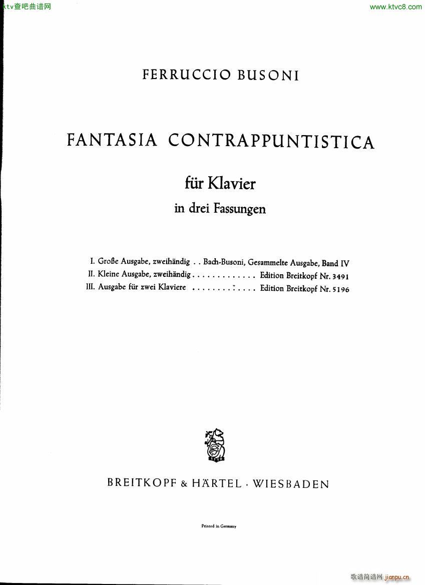 Busoni Fantasia contrappuntistica 2p 1(V)1