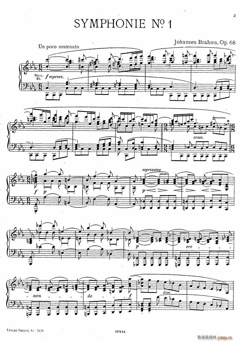 Brahms op 68 Singer Symphonie Nr 1(V)1