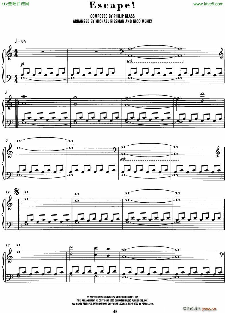 Philip Glass The Hours complete book(V)43