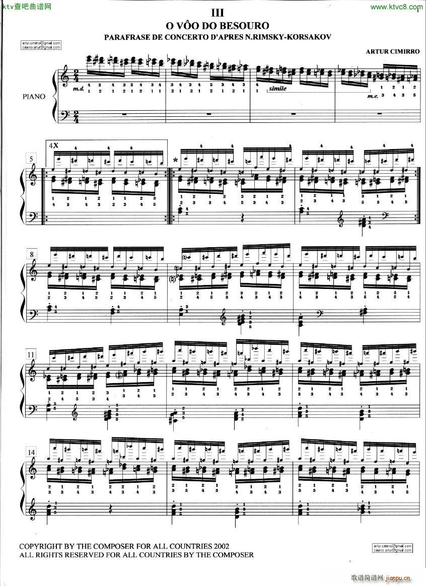 Cimirro op1 etude III 1(V)1
