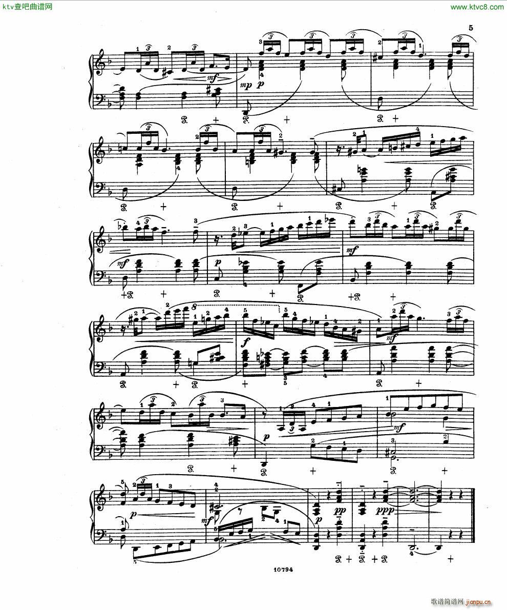 Fuchs Robert Improvisation pour clavier op 11(V)3