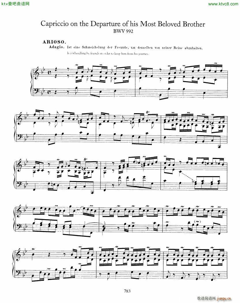 Bach JS BWV 992 Capriccio(V)1