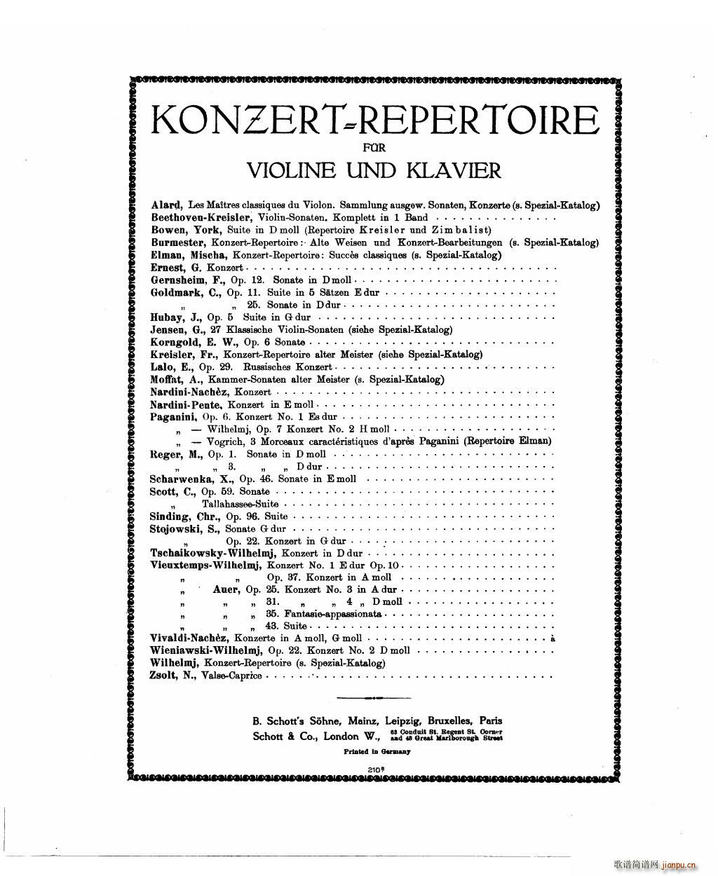 Bowen Humoresque for violin and piano(V)14