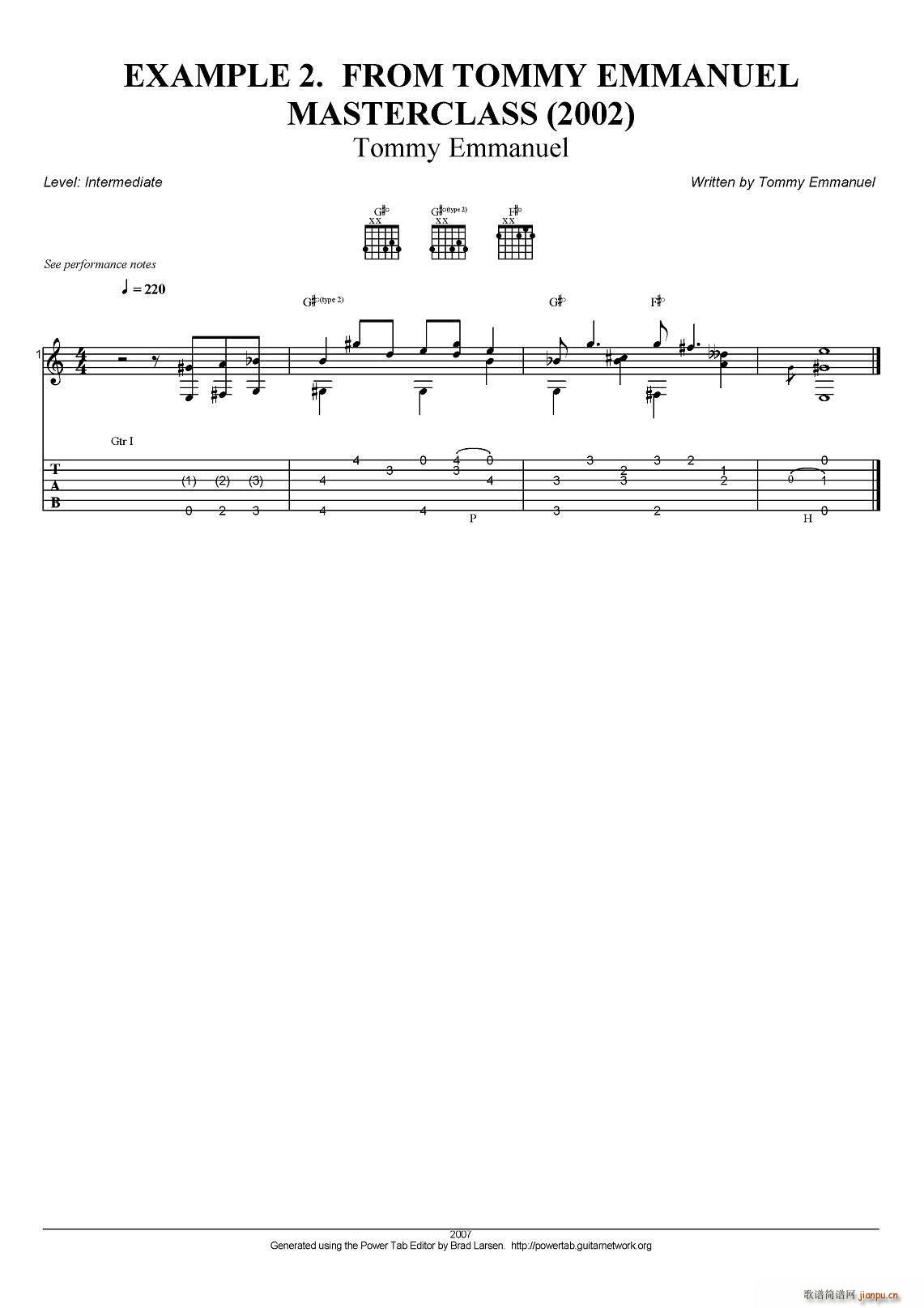 tommy emmanuel masterclass example 2 ָ(V)1