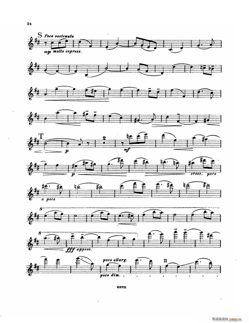 Bowen Suite for violin and piano violin part(V)24