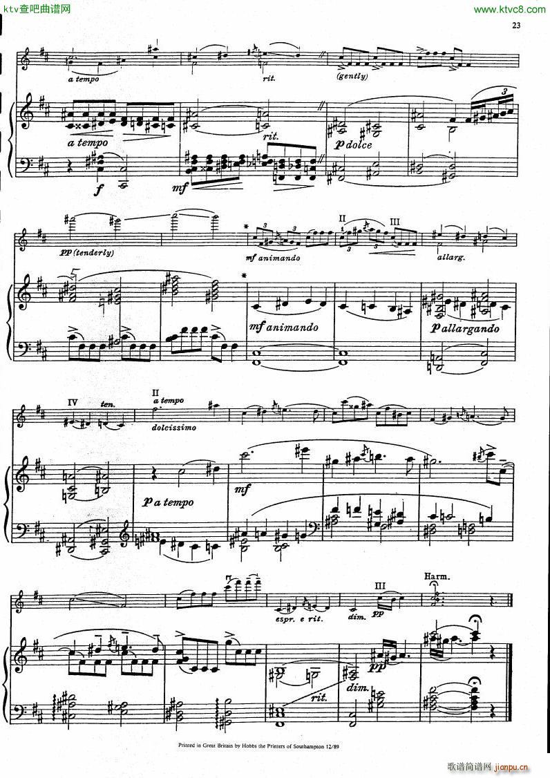 Gershwin Heifetz 4 Pieces from Porgy Bess(V)20