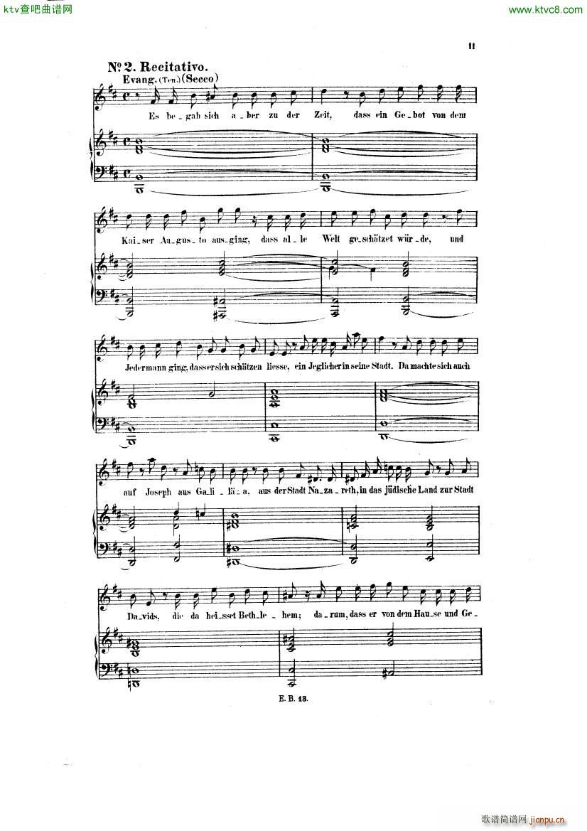 Bach JS BWV 248 Christmas Oratorio No 2 9(V)1