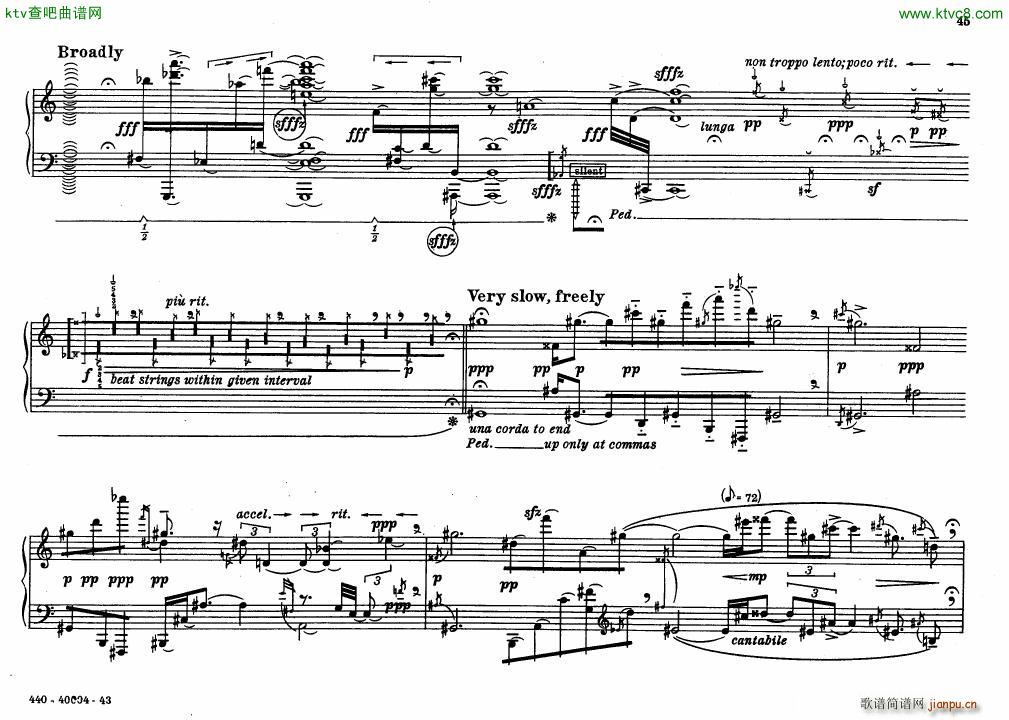 Bolcom 12 etudes for piano(V)45