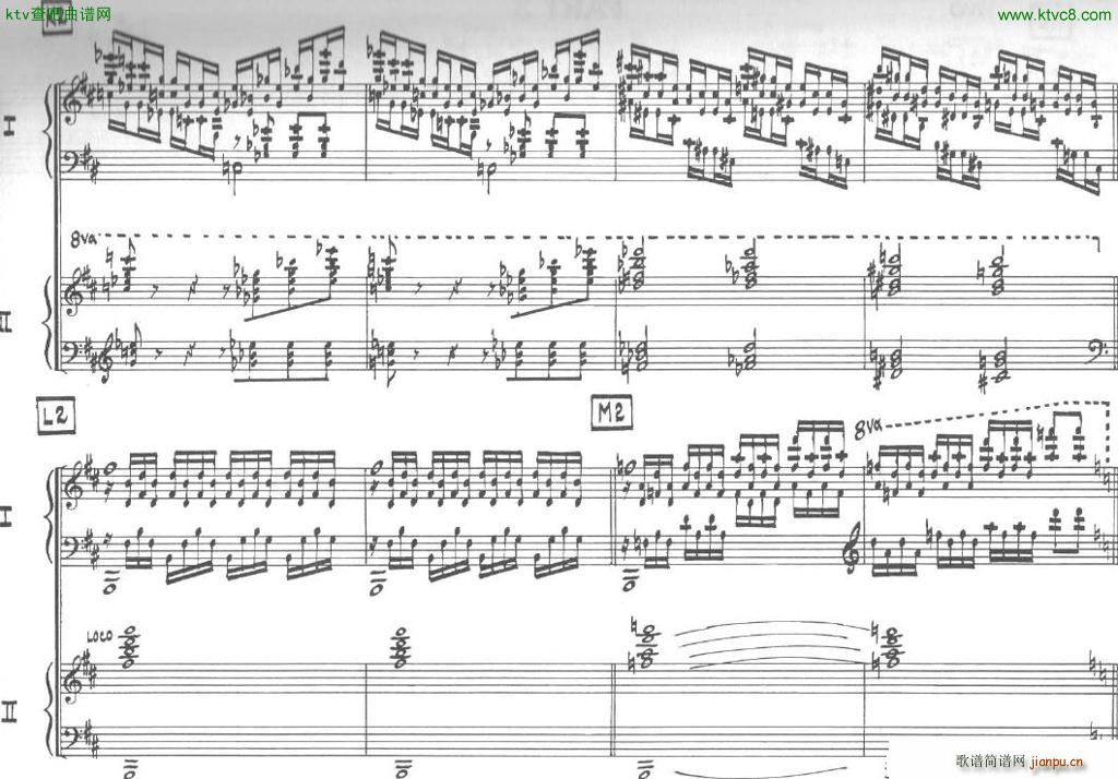 Bolling Sonata for Two Pianist no 2 Part2(V)18