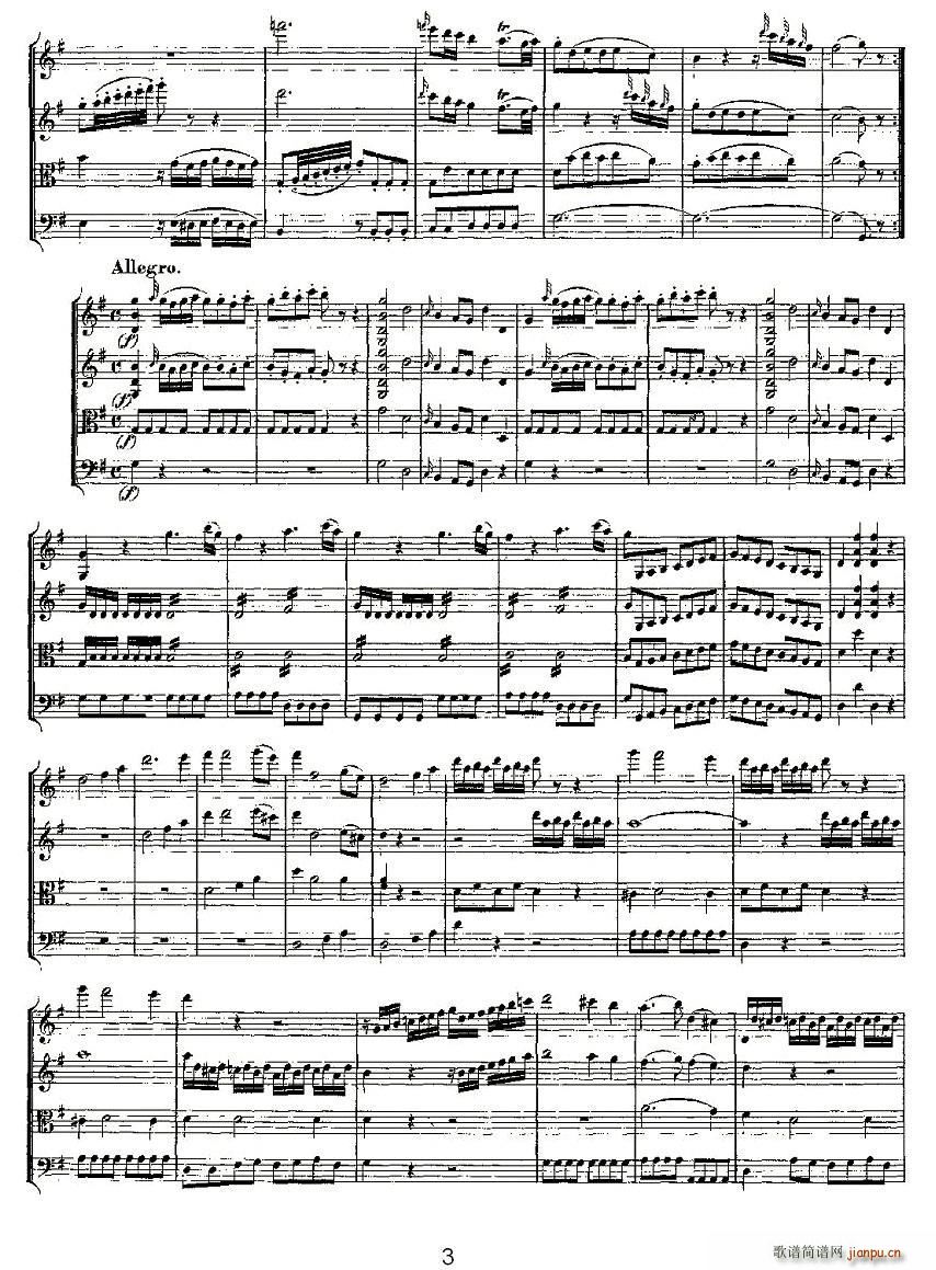 Quartet No 1 in G Major K 80 G{(dio)һҘ(l)(V)3