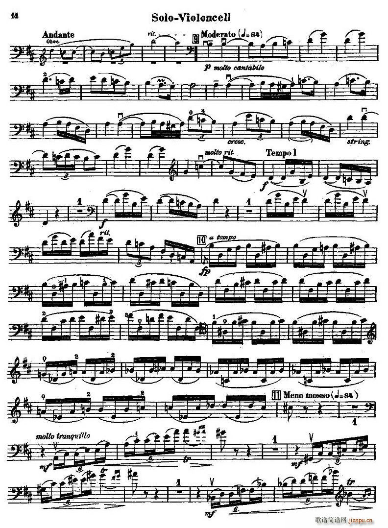 CELLO CONCERTO in B minor(V)14