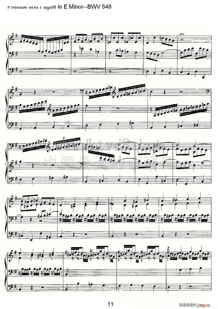 Prelude and Fugue in E Minor BWV 548 L(fng)V(ʮּ)11