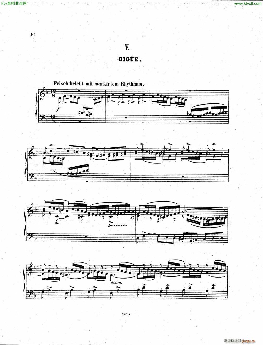 D Albert op 1 Suite in funf Satzen(V)14