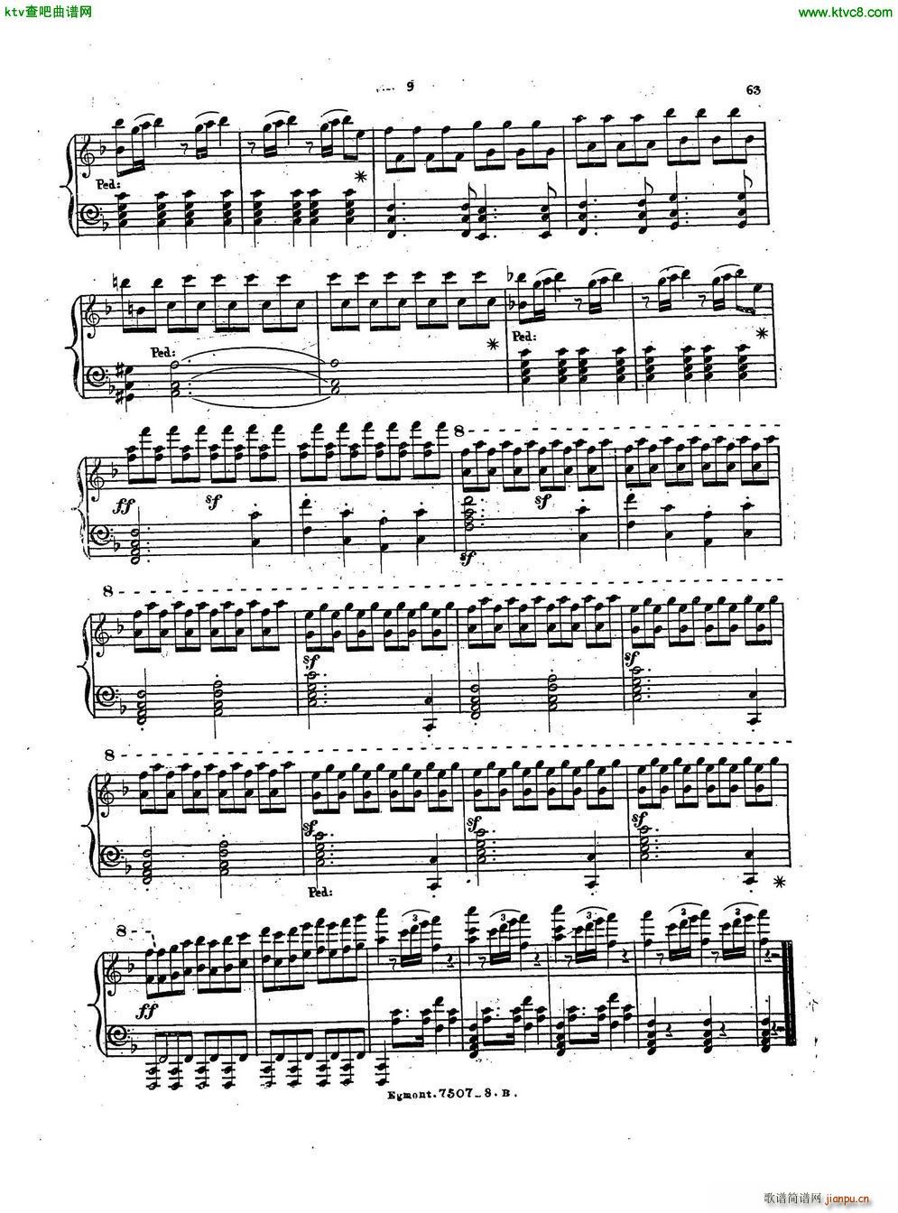 Beethoven op 84 Egmont Overture arr Weiss(V)8
