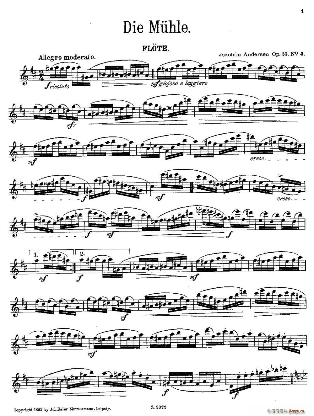 Die Mhle Op 55 No 4(ѺV)1