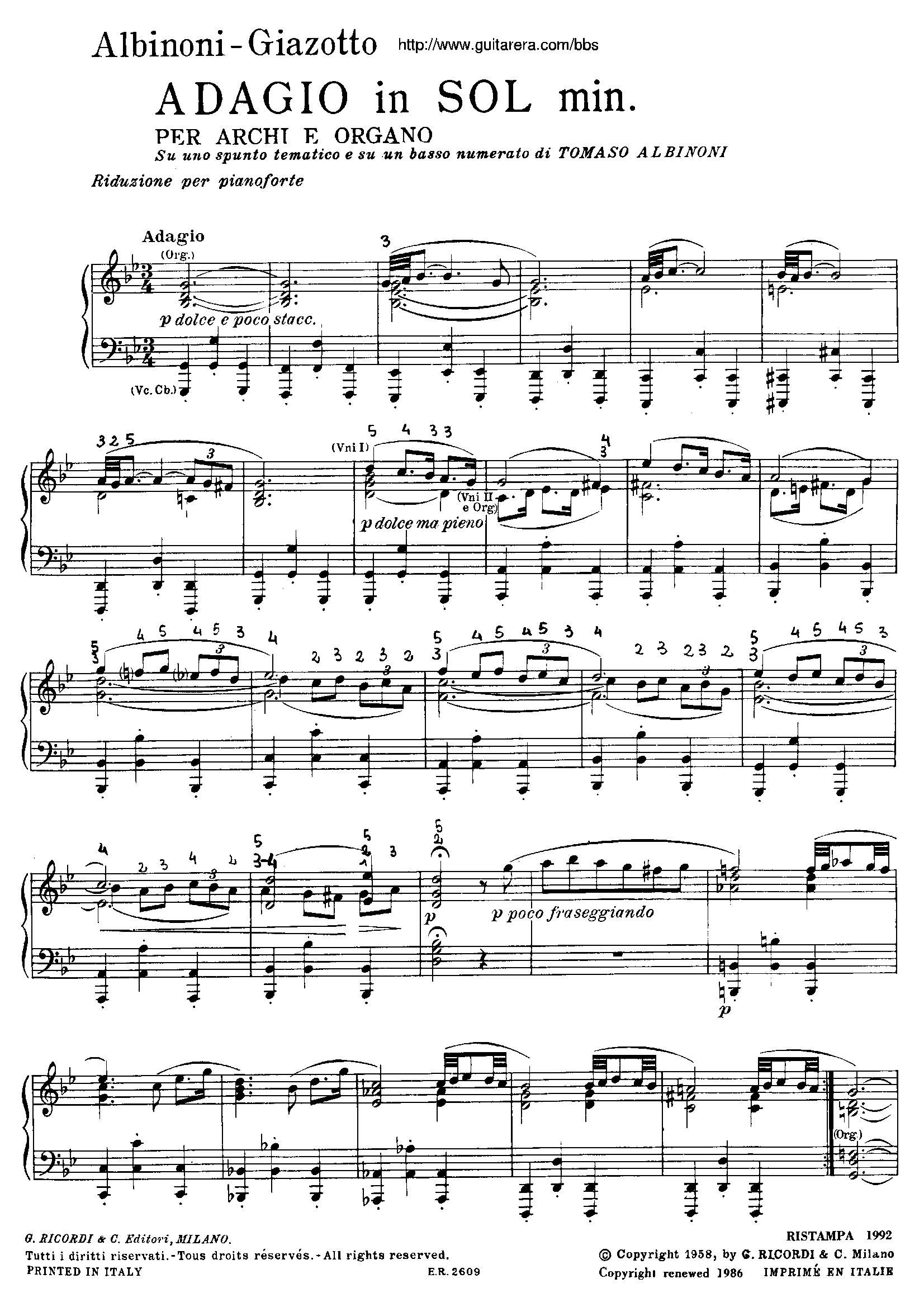 Adagio in G minor gС{(dio)(V)1