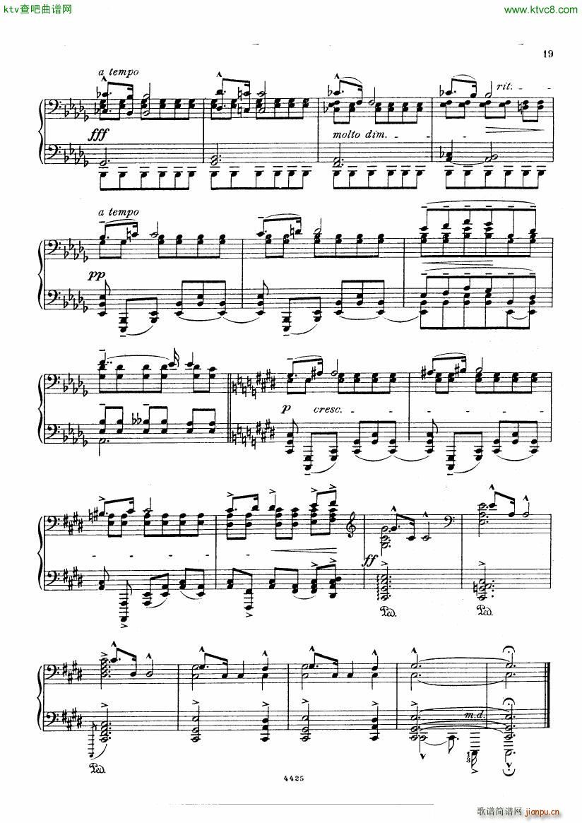 Bortkiewicz 10 Preludes Op 33(V)19
