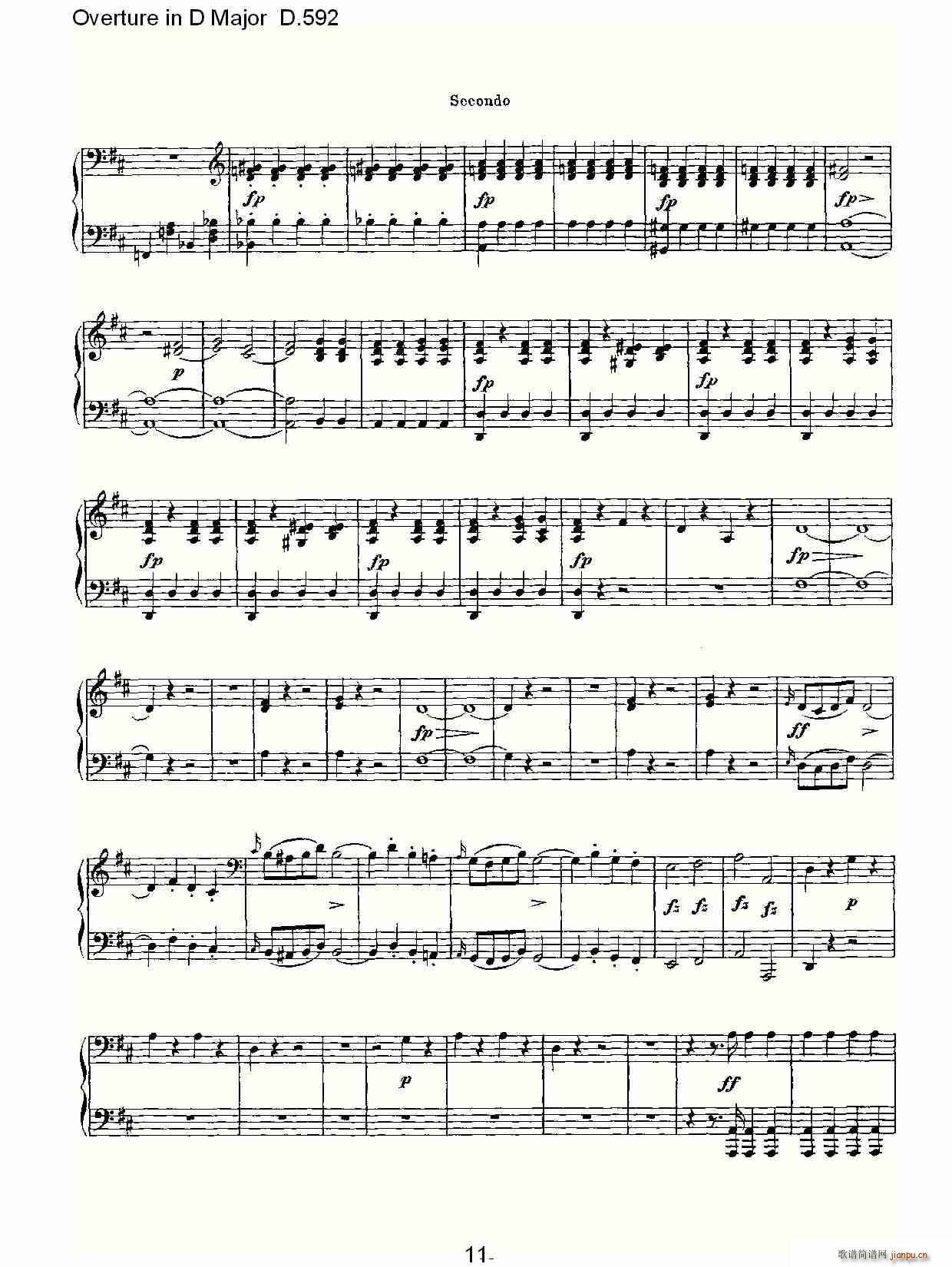 Overture in D Major D.592(ʮּ)11