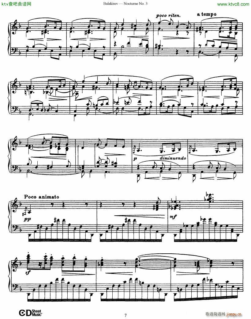 Balakirev Nocturne No 3(V)7