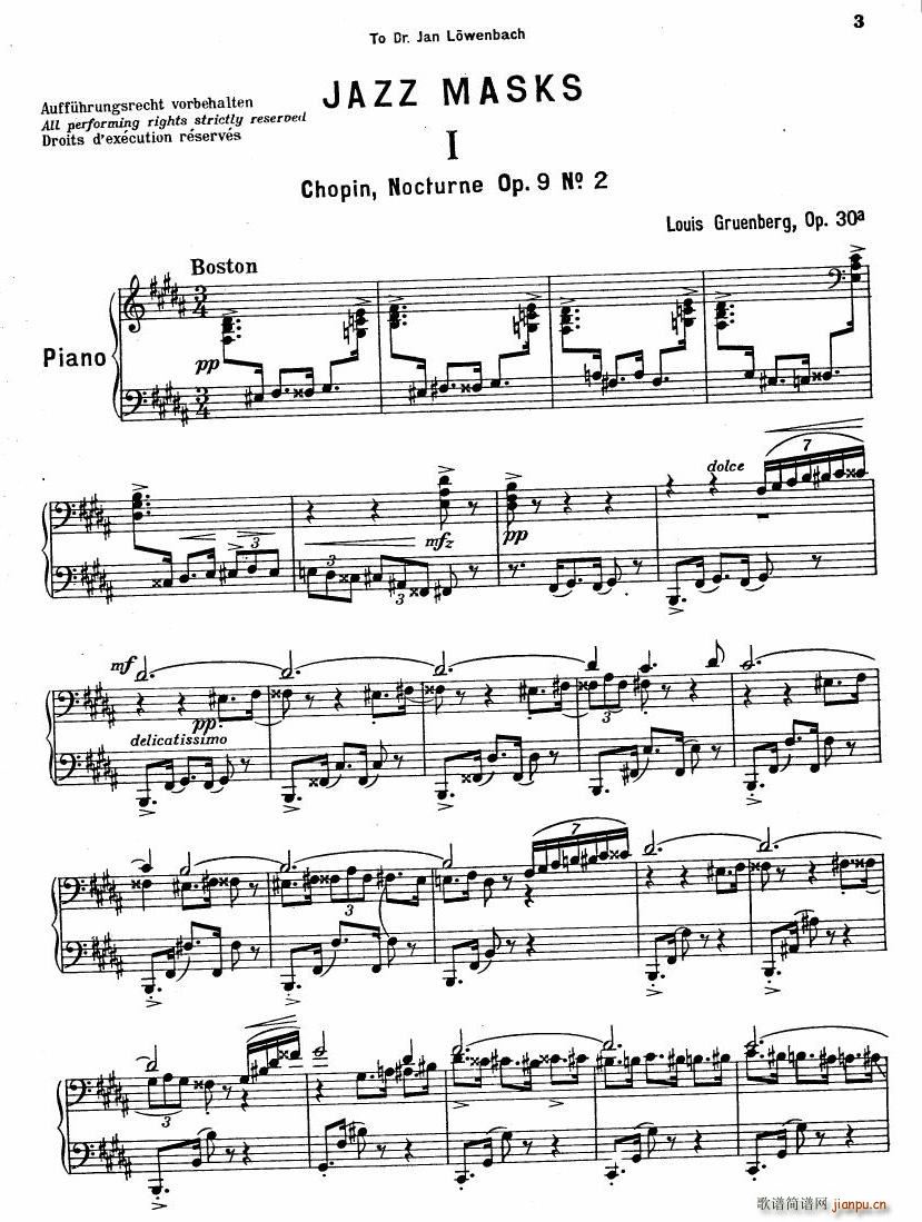 Gruenberg Jazz masks chopin 9 2(V)1