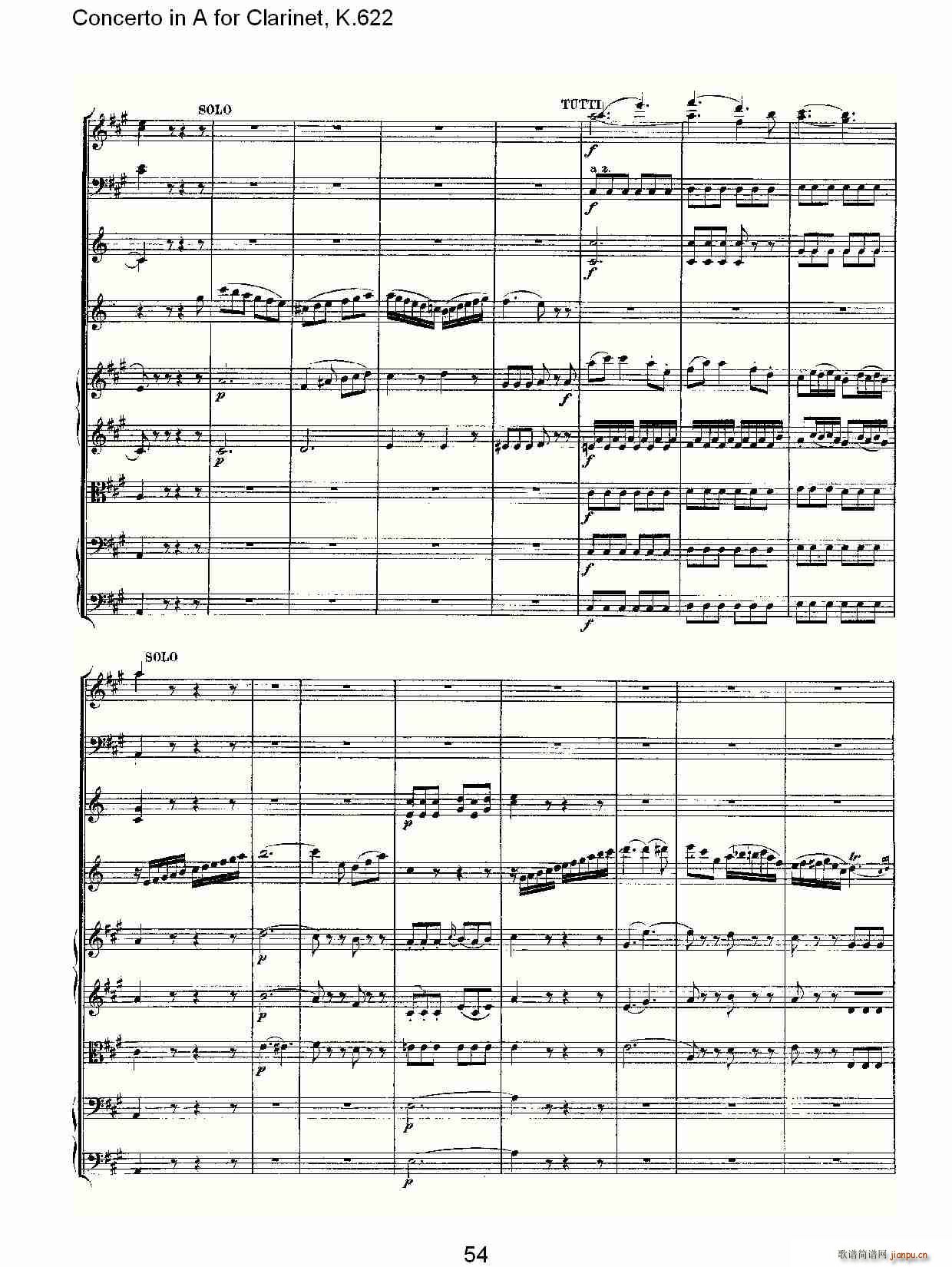 Concerto in A for Clarinet, K.622(λɹV)26