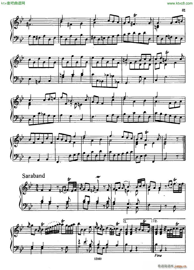 H ndel 1 Suiten for Piano Book 1 (V)21