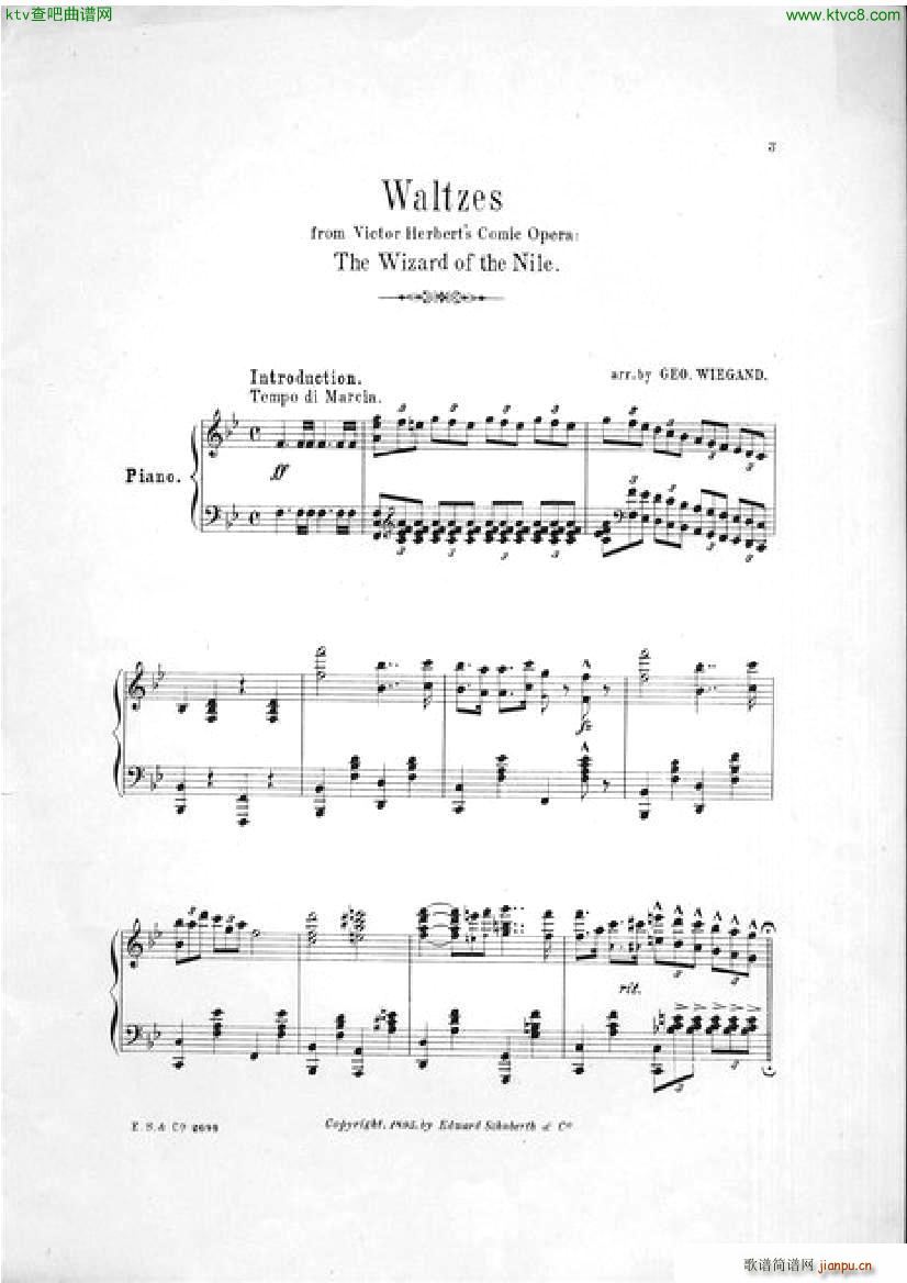Victor Herbert The Wizard of the Nile Waltzes(V)1