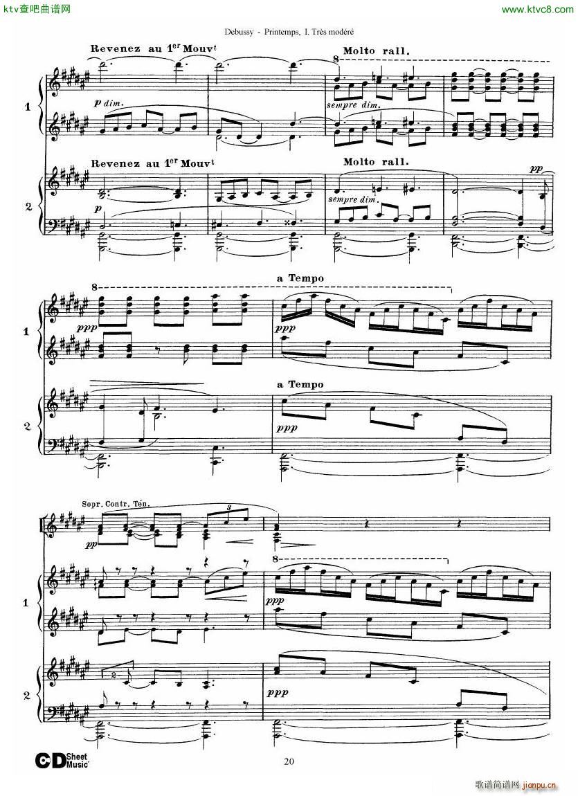 Debussy Printemps I(V)20