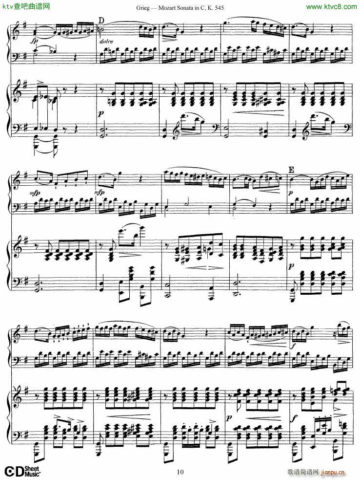 Grieg Mozart sonata KV545 2 pianos(V)10
