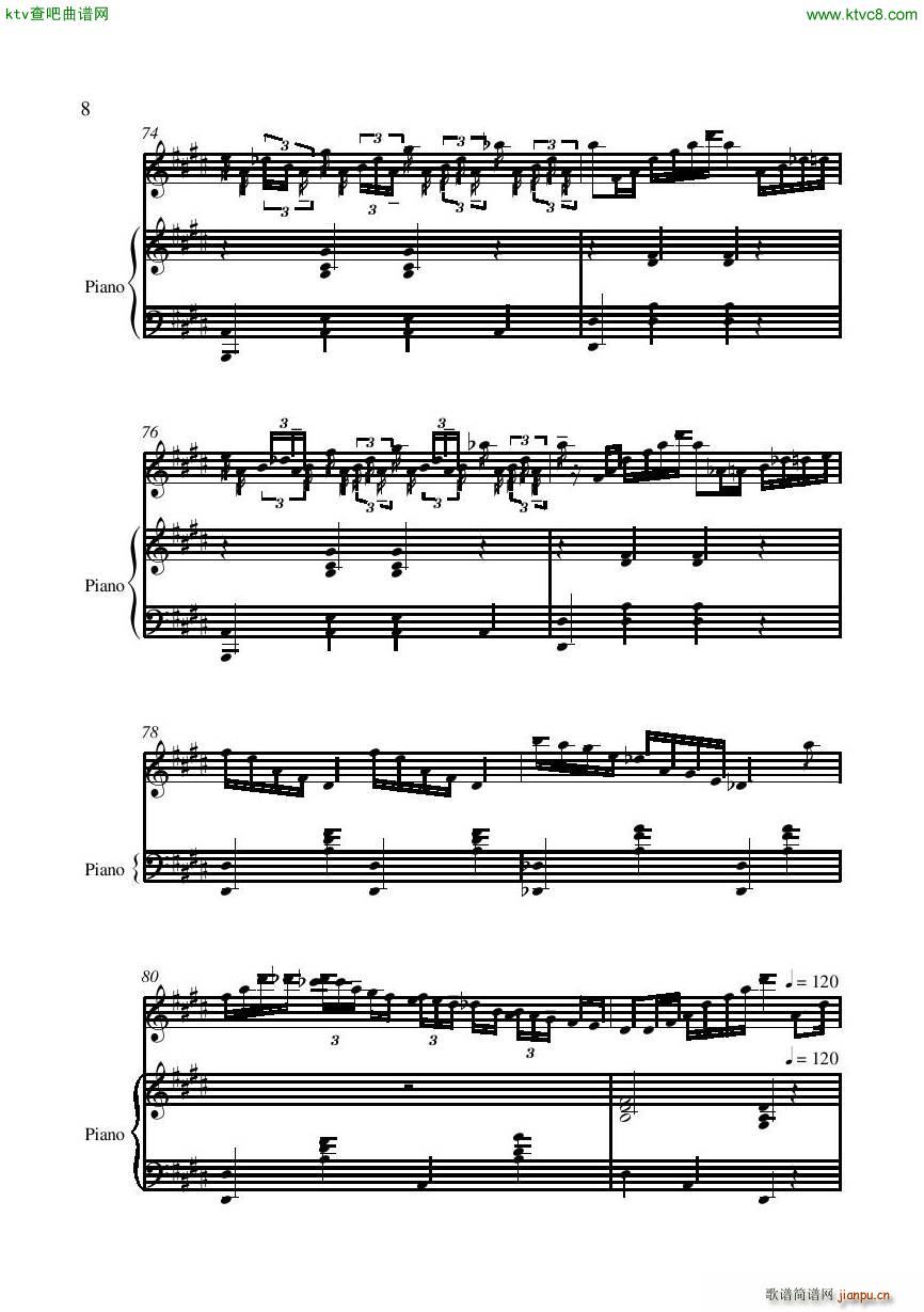 Chopin Variations Rossini flute piano(V)8