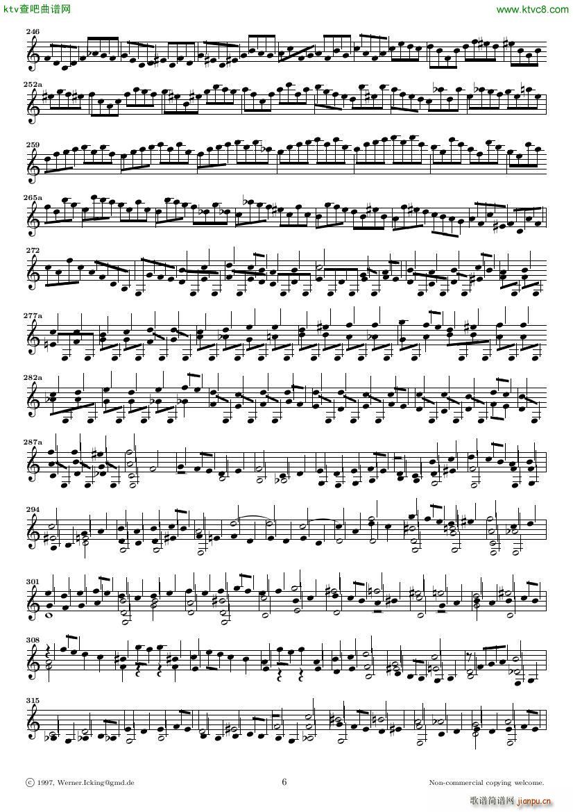 Bach JS BWV 1005 Sonata for Solo Violin in C(V)6
