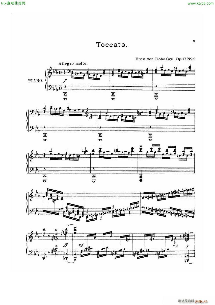 Dohnanyi 17 2 5 Humoresken Toccata(V)1