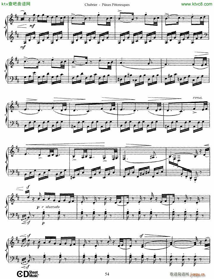 Chabrier Pices Pittoresques 7 10(V)25