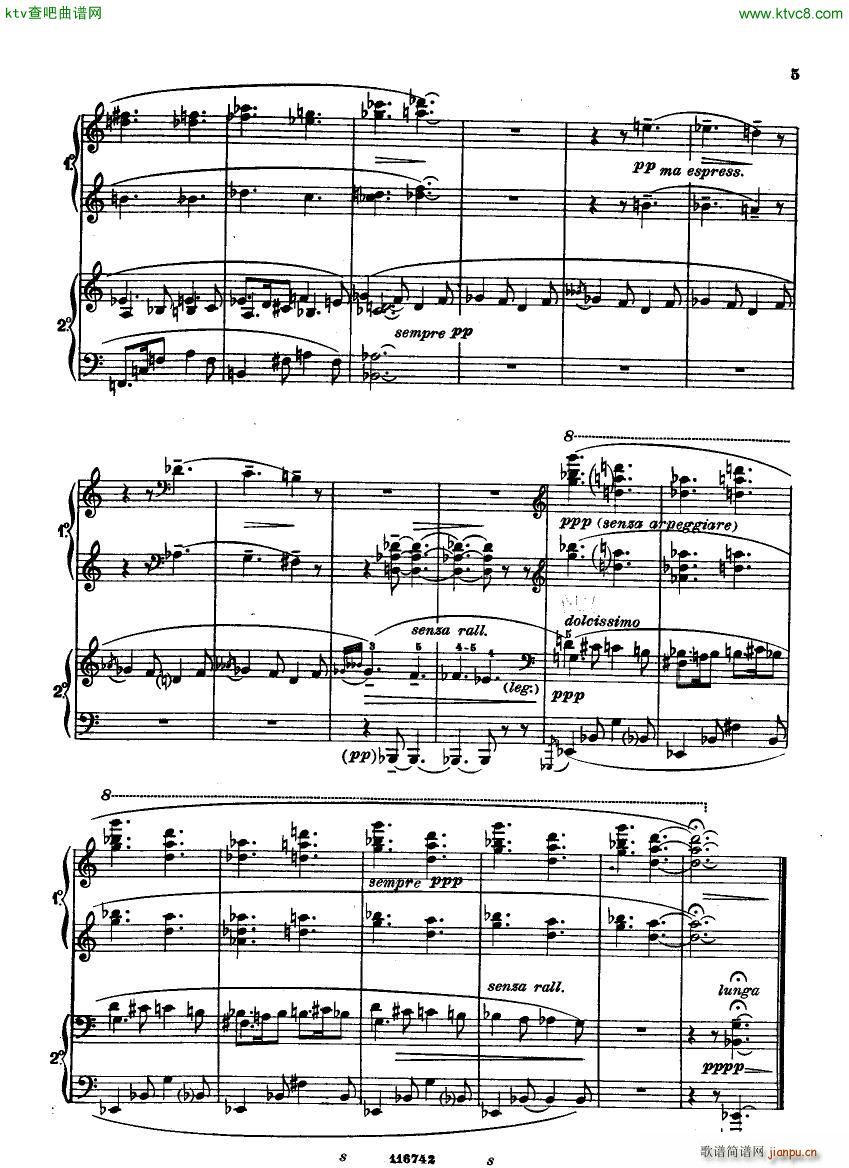 Casella Five Easy Pieces Pupazzetti 4 hands 1915(V)5