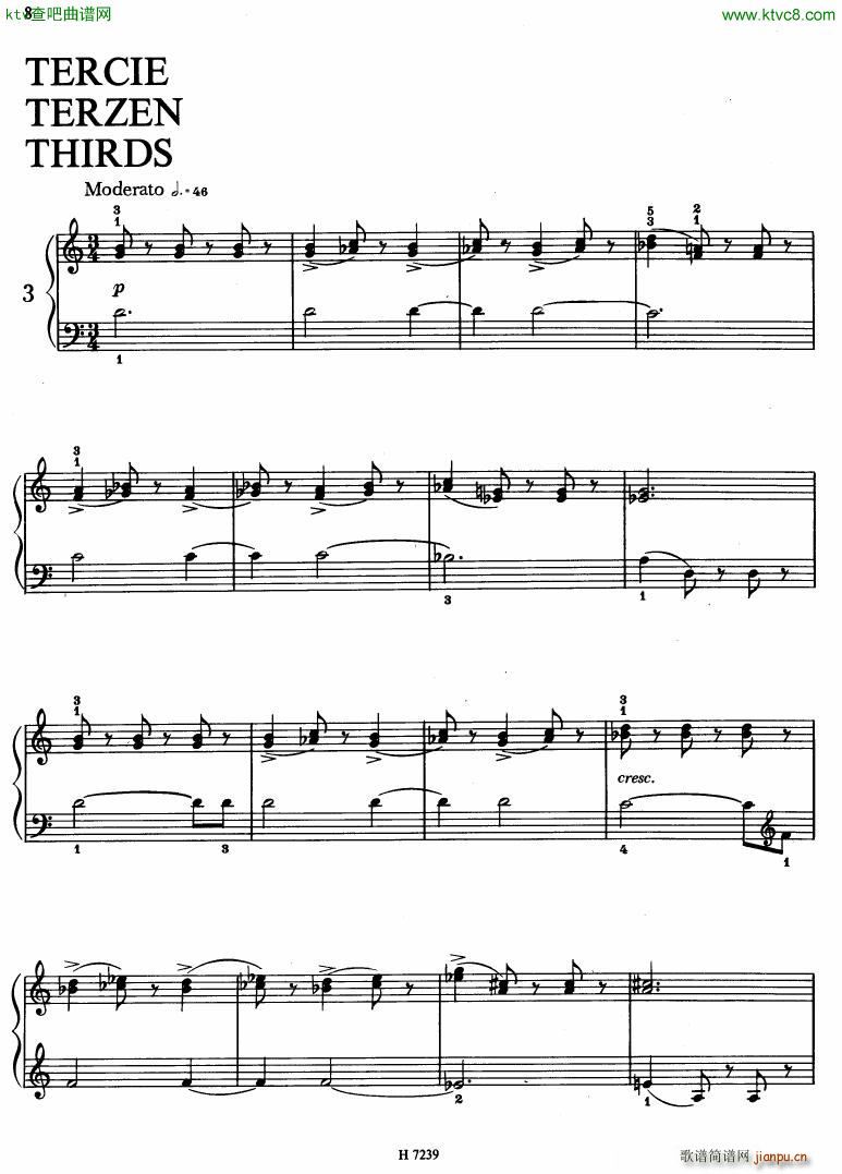 Hurnik piano etudes(V)5