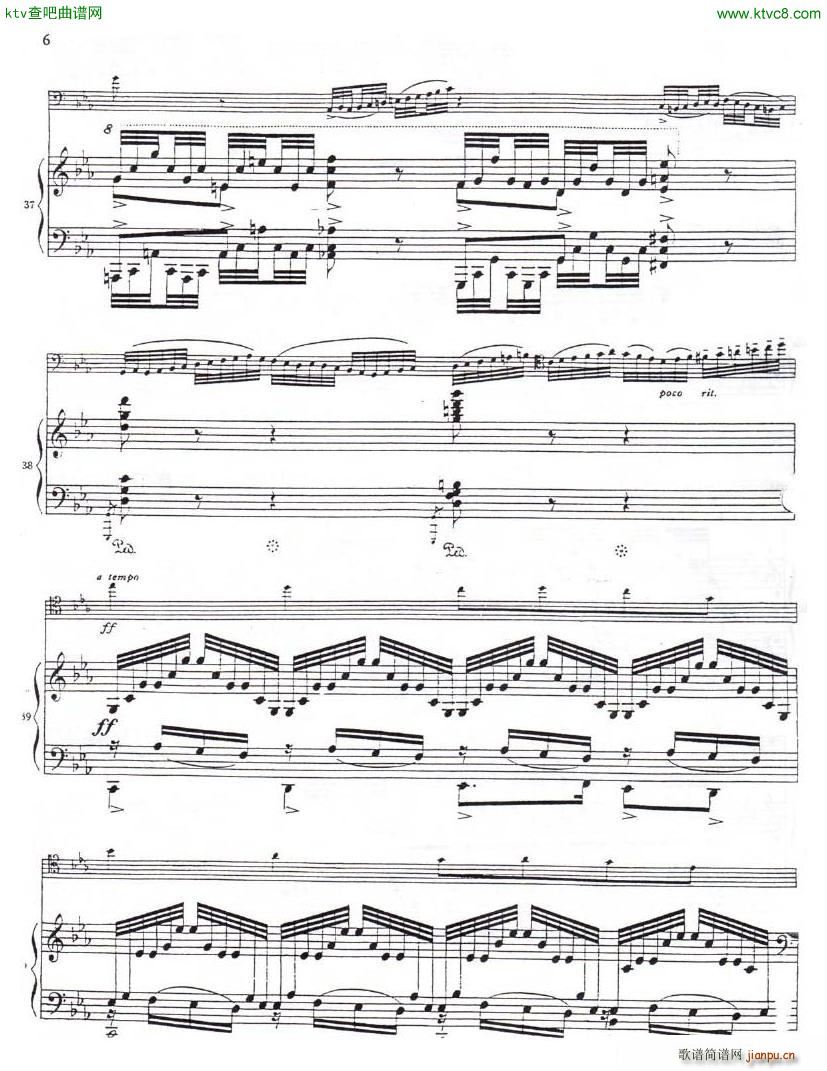 Faure Elegie for piano and cello(V)5