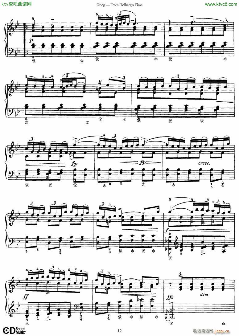 Grieg From Holberg s Time 1 5(V)12