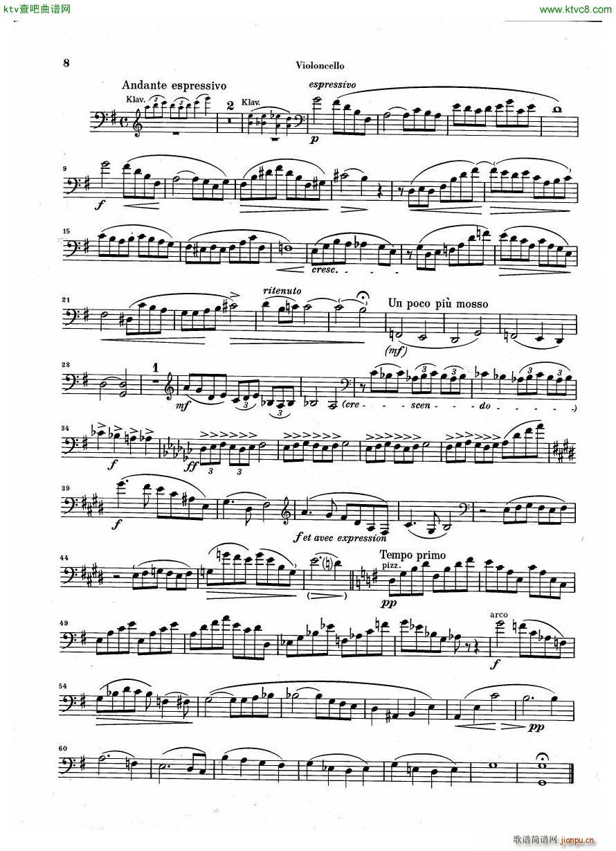 Debussy Piano Trio in G parts(V)16