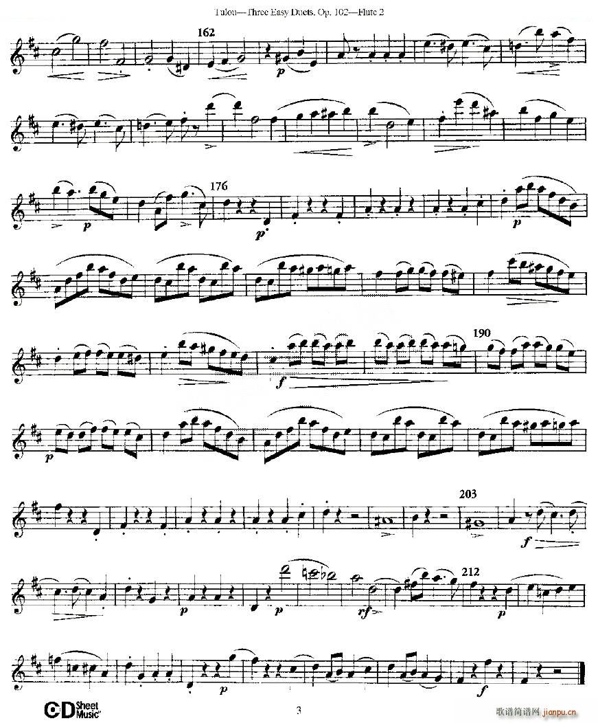Three Easy Duets Op 102 ֮ڶL ׺Ʒ102̖(ho) ~(ѺV)3