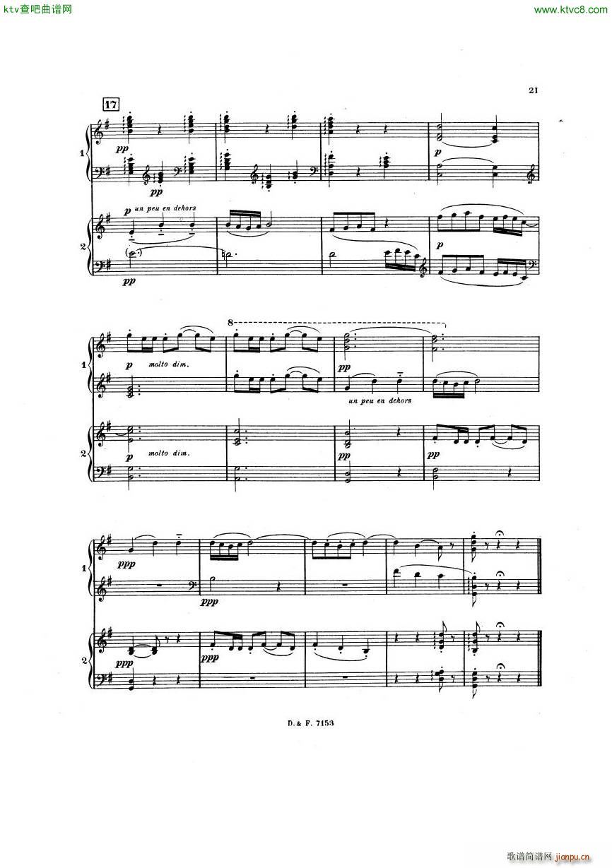 busser debussy Petite Suite 2P(V)21