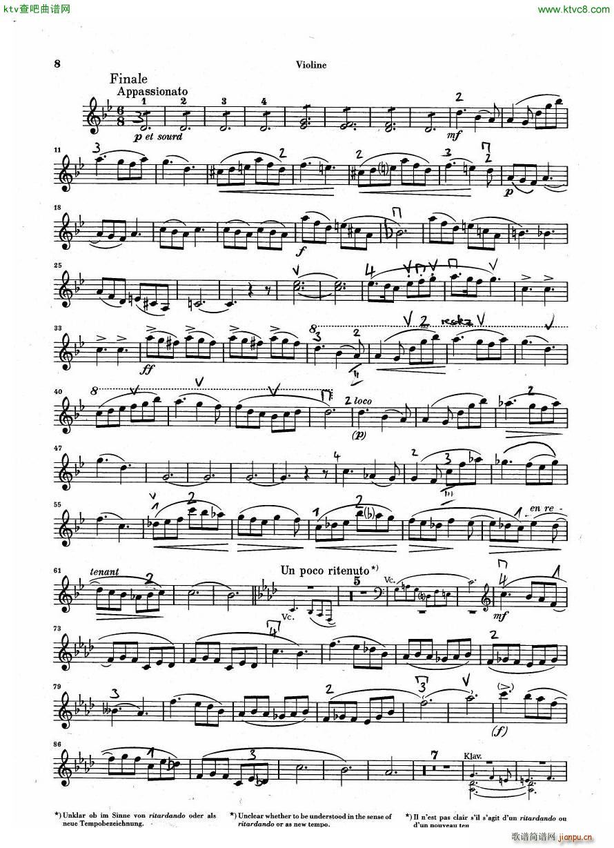Debussy Piano Trio in G parts(V)7